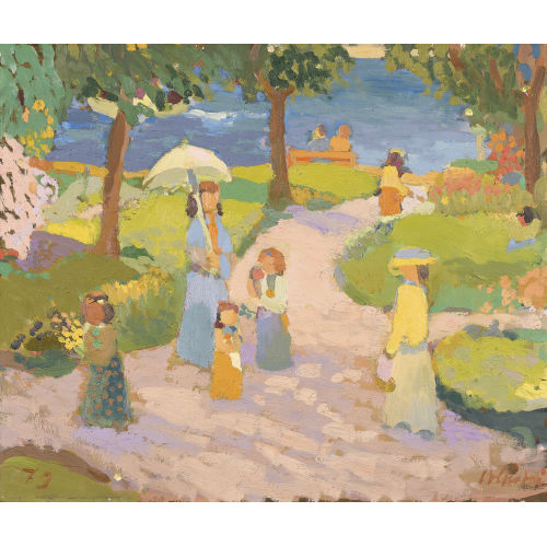 CONSTANTIN (AUCH POLLASTRI POLASTRI : 'Am See beim Technikum Rapperswil' (DOBIASCHOFSKY AUKTIONEN AG)