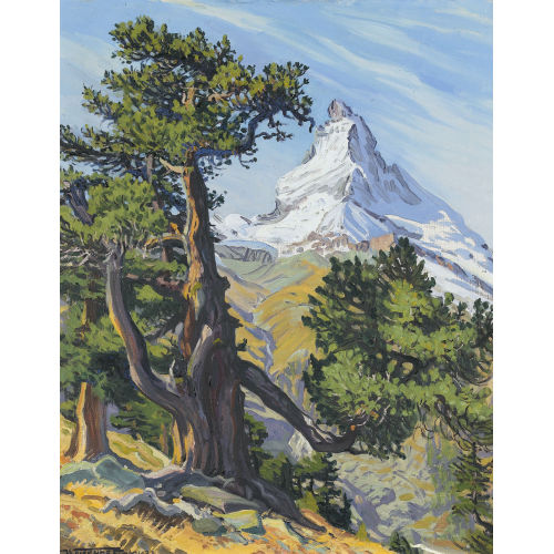 WALDEMAR THEOPHIL FINK : 'Arve mit Matterhorn' (DOBIASCHOFSKY AUKTIONEN AG)
