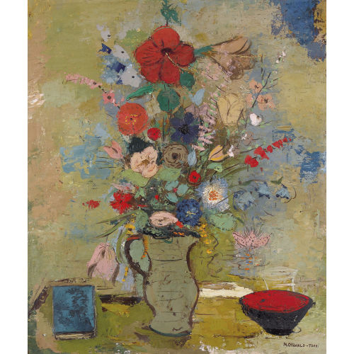 MARGHERITA OSSWALD-TOPPI : Blumenstillleben (DOBIASCHOFSKY AUKTIONEN AG)
