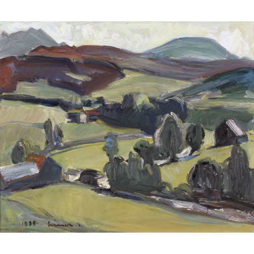 CARL WALTER LINER : Appenzeller Landschaft mit Kronberg (DOBIASCHOFSKY AUKTIONEN AG)