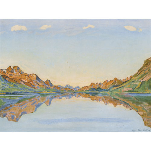 FERDINAND HODLER : Silvaplanersee im Herbst (DOBIASCHOFSKY AUKTIONEN AG)