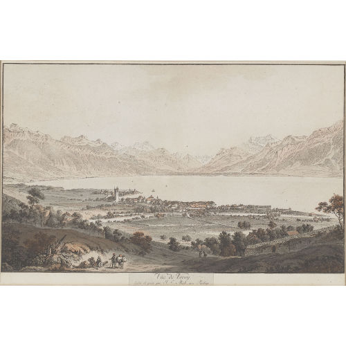 JOHANN LUDWIG ABERLI : 'V�e de Vevey' (DOBIASCHOFSKY AUKTIONEN AG)