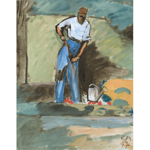 CUNO AMIET : G�rtner auf der Oschwand (DOBIASCHOFSKY AUKTIONEN AG)