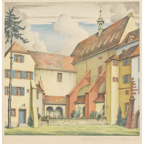 NIKLAUS STOECKLIN : Innenhof (DOBIASCHOFSKY AUKTIONEN AG)