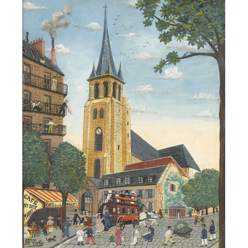 HECTOR TROTIN : Die Kirche Saint-Germain-des-Pr�s in Paris (DOBIASCHOFSKY AUKTIONEN AG)