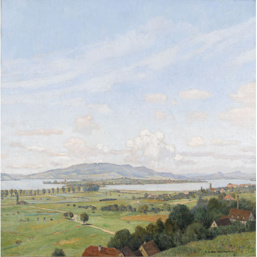 HEINRICH LOTTER : Sommerliche Ansicht der Insel Reichenau (DOBIASCHOFSKY AUKTIONEN AG)