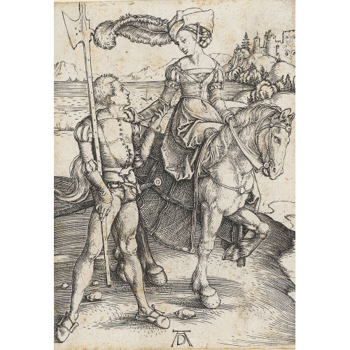 ALBRECHT D�RER : Das Fr�ulein zu Pferd und der Landsknecht (DOBIASCHOFSKY AUKTIONEN AG)