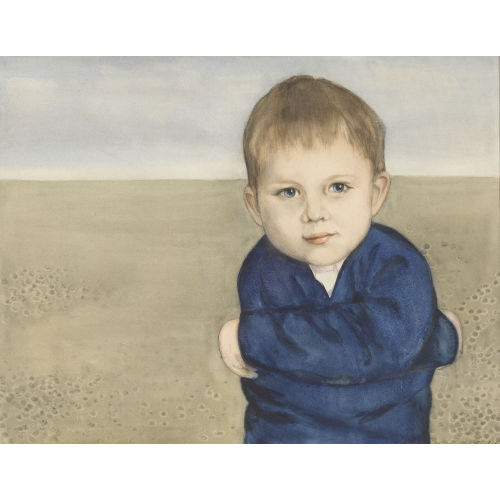 MARIANNE W�THRICH : Kind vor weiter Landschaft (DOBIASCHOFSKY AUKTIONEN AG)