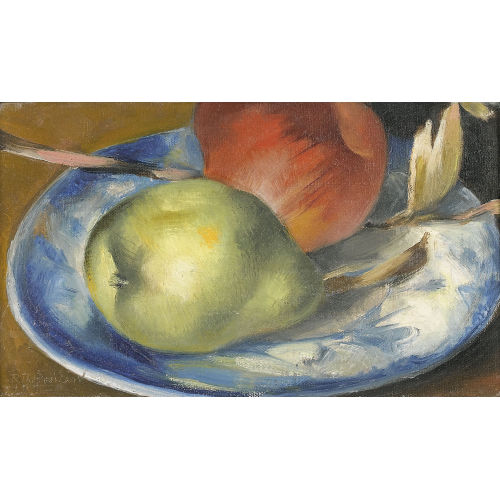 RODOLPHE THEOPHILE BOSSHARD : Stillleben mit Birne und Apfel (DOBIASCHOFSKY AUKTIONEN AG)