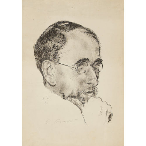 CUNO AMIET : Bildnis Ernst Kreidolf in Dreiviertelansicht (DOBIASCHOFSKY AUKTIONEN AG)