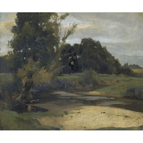 OTTO FR�LICHER : Bewaldete Landschaft mit Bach (DOBIASCHOFSKY AUKTIONEN AG)