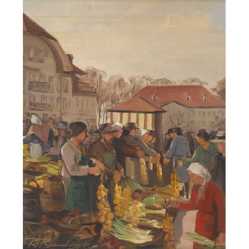 ROBERT BAUMBERGER : Zibelem�rit auf dem Waisenhausplatz (DOBIASCHOFSKY AUKTIONEN AG)
