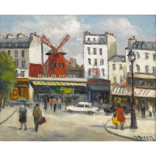 MARCEL MASSON : Moulin Rouge in Paris (DOBIASCHOFSKY AUKTIONEN AG)