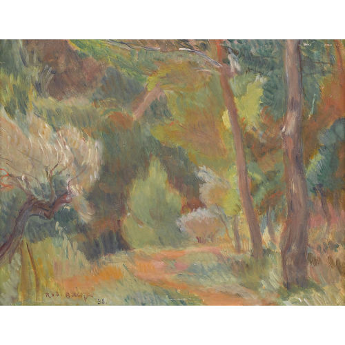 RODOLPHE BOLLIGER : Sommerlicher Waldweg (DOBIASCHOFSKY AUKTIONEN AG)