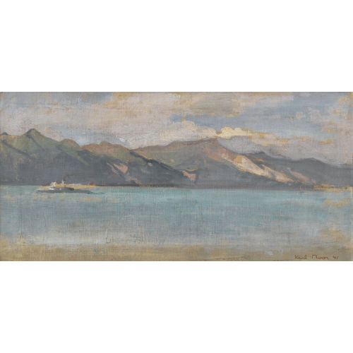 KARL MOOR : Seepartie mit Dampfschiff (DOBIASCHOFSKY AUKTIONEN AG)