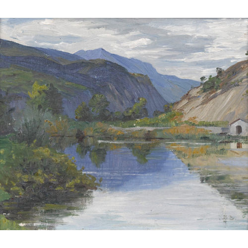 BERTHE BOUVIER : 'Lac de Sierre' (DOBIASCHOFSKY AUKTIONEN AG)