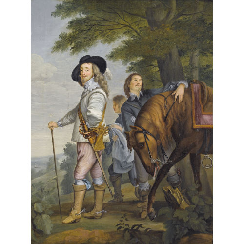 ANTHONIS VAN DYCK : K�nig Karl I. von England auf der Jagd (DOBIASCHOFSKY AUKTIONEN AG)