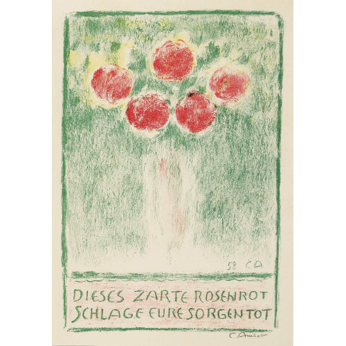 CUNO AMIET : Blumenvase mit Rosen (DOBIASCHOFSKY AUKTIONEN AG)