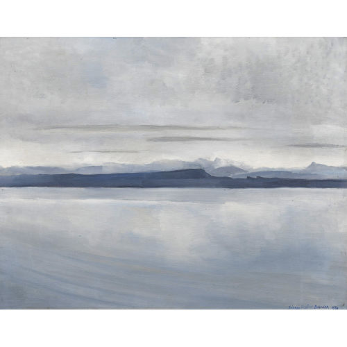 PIERRE-EUGENE BOUVIER : Neuenburgersee am Abend (DOBIASCHOFSKY AUKTIONEN AG)