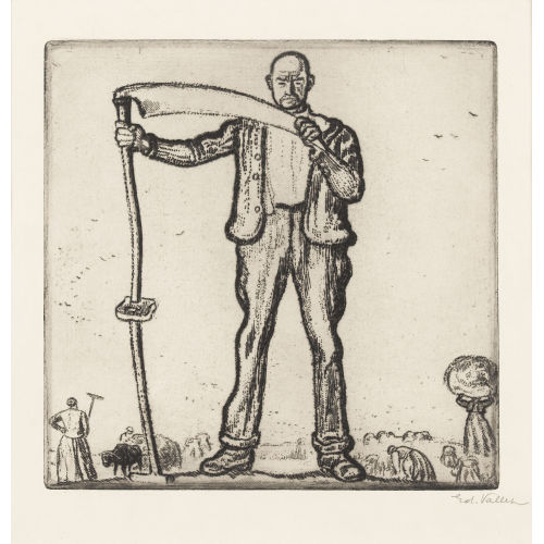 EDOUARD VALLET : Le temps des moissons (DOBIASCHOFSKY AUKTIONEN AG)