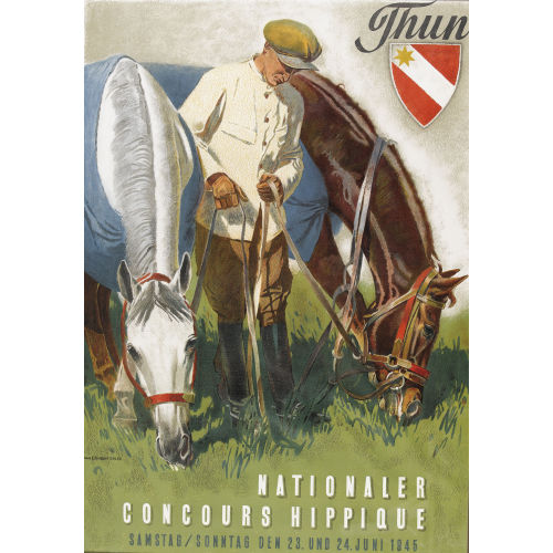 IWAN EDWIN HUGENTOBLER : 'Thun Nationaler Concours Hippique' (DOBIASCHOFSKY AUKTIONEN AG)