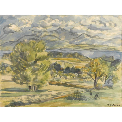 TONIO CIOLINA : Sommerliche Seelandschaft (DOBIASCHOFSKY AUKTIONEN AG)