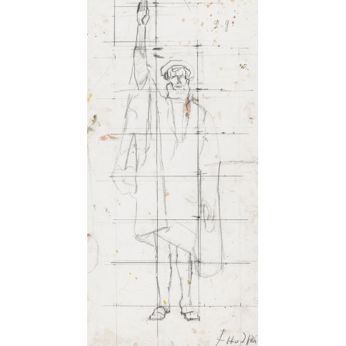 FERDINAND HODLER : Figurenstudie zu 'Einm�tigkeit' (DOBIASCHOFSKY AUKTIONEN AG)