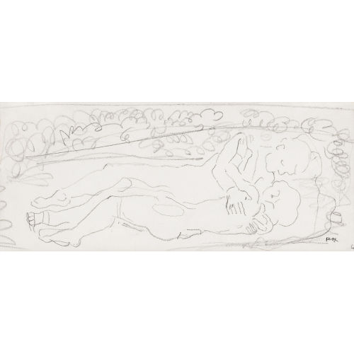 FERDINAND HODLER : Figurenstudie zu 'Die Liebe' (DOBIASCHOFSKY AUKTIONEN AG)