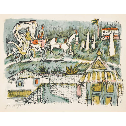 ALOIS CARIGIET : Kutschenfahrt (DOBIASCHOFSKY AUKTIONEN AG)