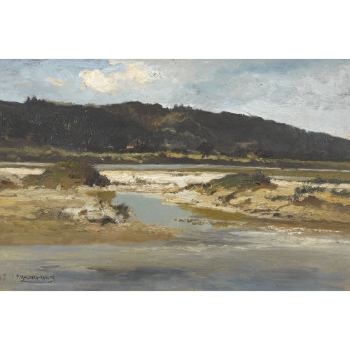 FRITZ HALBERG-KRAUSS : Herbstliche Flusspartie (DOBIASCHOFSKY AUKTIONEN AG)