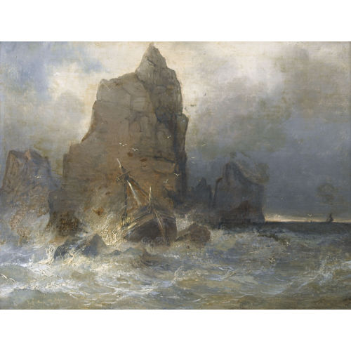 JOHANN JAKOB II ULRICH : Scheiterndes Segelschiff (DOBIASCHOFSKY AUKTIONEN AG)