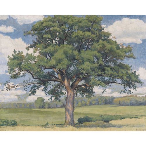 EDUARD BOSS : Baum in sommerlicher Landschaft (DOBIASCHOFSKY AUKTIONEN AG)