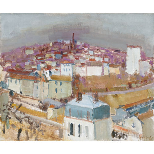 RUDOLF ZENDER : Ansicht einer franz�sischen Stadt (DOBIASCHOFSKY AUKTIONEN AG)