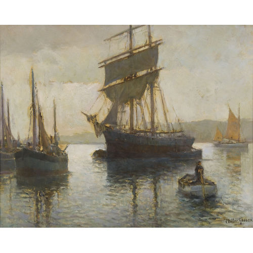 FRANZ JOHANN M�LLER-GOSSEN : 'Vor dem Hafen' (DOBIASCHOFSKY AUKTIONEN AG)