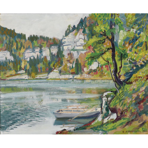 CHARLES L′EPLATTENIER : Herbstliche Doubslandschaft (DOBIASCHOFSKY AUKTIONEN AG)