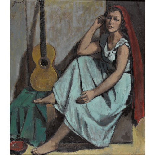 JEANNE) JANEBE (EIGTL. BARRAUD-PELLET : 'La Musicienne' (DOBIASCHOFSKY AUKTIONEN AG)
