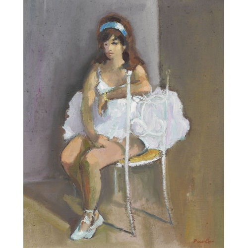 PAUL JAKOB) PAOLO (EIGTL. M�LLER : Sitzende Ballettt�nzerin (DOBIASCHOFSKY AUKTIONEN AG)