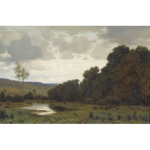 KARL PETER BURNITZ : Waldrand mit Rehrudel (DOBIASCHOFSKY AUKTIONEN AG)