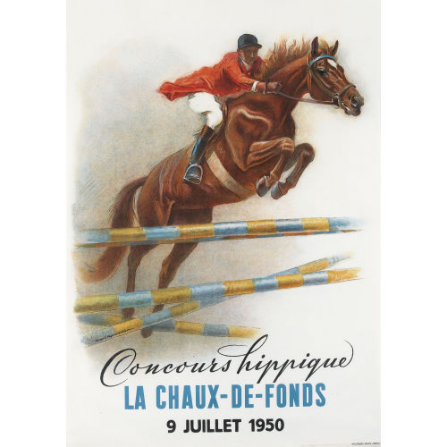IWAN EDWIN HUGENTOBLER : 'Concours hippique La Chaux-de-Fonds 1950' (DOBIASCHOFSKY AUKTIONEN AG)