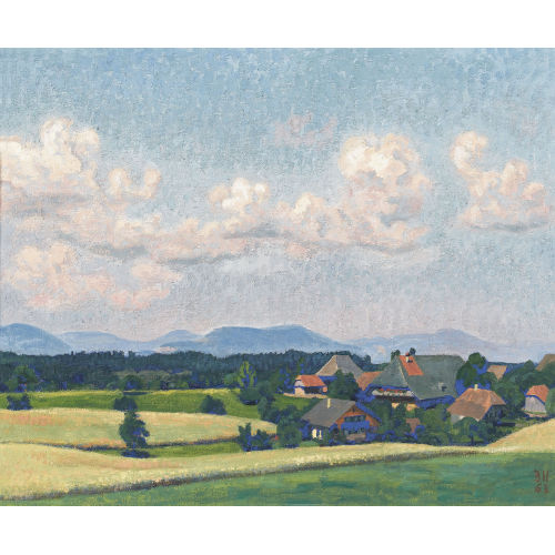 BRUNO HESSE : Sommerliche Ansicht von der Oschwand (DOBIASCHOFSKY AUKTIONEN AG)