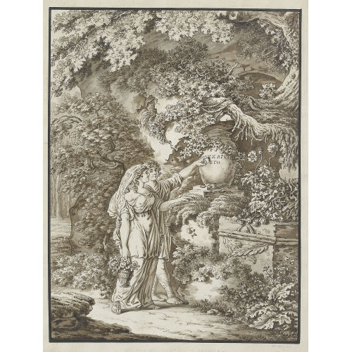 BALTHASAR ANTON DUNKER : 'Et ego quondam...in Arcadia' (DOBIASCHOFSKY AUKTIONEN AG)