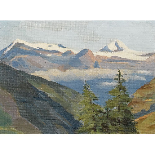 FRAN�OIS DE RIBAUPIERRE : Vue sur le glacier des Diablerets (DOBIASCHOFSKY AUKTIONEN AG)