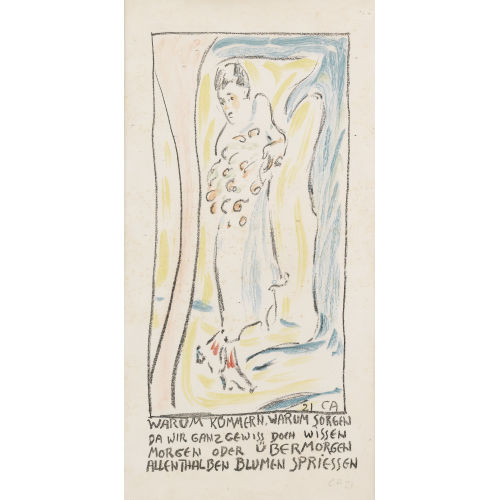 CUNO AMIET : Frau mit Blumen (DOBIASCHOFSKY AUKTIONEN AG)