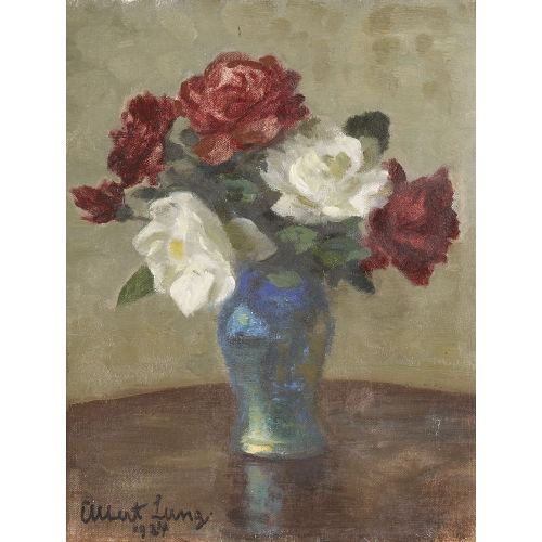 ALBERT LANG : Stillleben mit Rosen (DOBIASCHOFSKY AUKTIONEN AG)