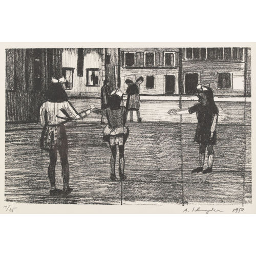 ALBERT SCHNYDER : Spielende Kinder (DOBIASCHOFSKY AUKTIONEN AG)
