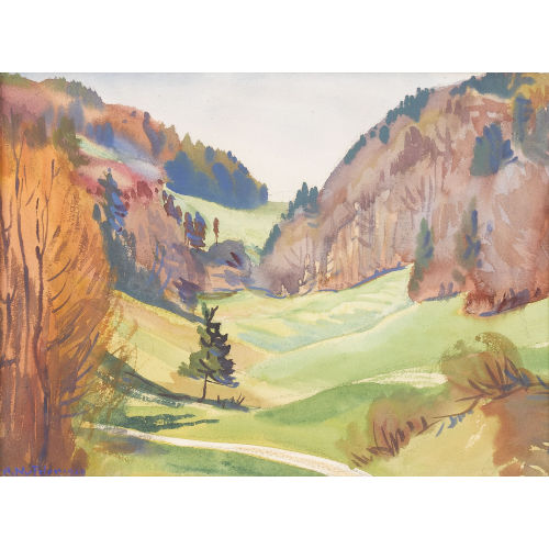 ALBERT NYFELER : Herbstliche Landschaft (DOBIASCHOFSKY AUKTIONEN AG)