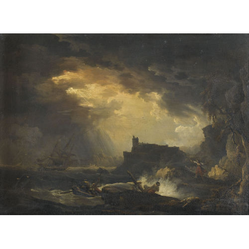 JOSEPH VERNET : St�rmische K�stenpartie (DOBIASCHOFSKY AUKTIONEN AG)
