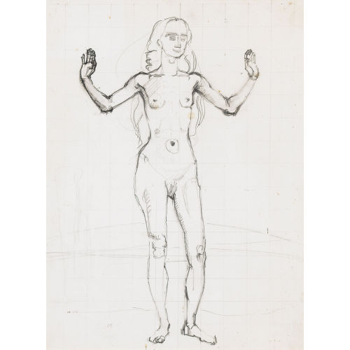 FERDINAND HODLER : Studie zu 'Die Wahrheit' (DOBIASCHOFSKY AUKTIONEN AG)
