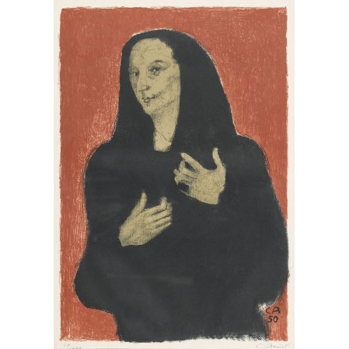 CUNO AMIET : Portr�t der Bildhauerin Germaine Richier (DOBIASCHOFSKY AUKTIONEN AG)