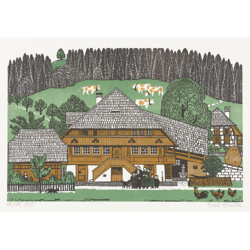 EMIL ZBINDEN : Bauernhaus (DOBIASCHOFSKY AUKTIONEN AG)